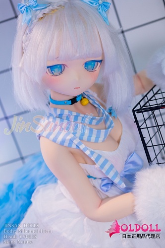 アニメドール wmdoll 140cm Bカップ #Y011Sヘッド ソフトビニール製ヘッド+シリコン製ボディ ネコミミコスプレシリコンラブドール