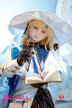SHEDOLL 熙熙(xixi)2.0ヘッド 152cm Aカップ シリコンヘッド+TPEボディ 魔女のコスプレリアルラブドール