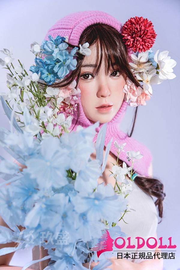 Jiusheng doll  最新作品 150cm Bカップ #Enyaヘッド フルシリコン製ラブドール 華やか造花ブーケの美少女ダッチワイフ