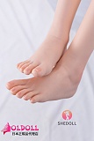 SHEDOLL 柠檬（ningmeng）1.0ヘッド 152cm Aカップ フルシリコン製ラブドール 品乳ロリ系タイプダッチワイフ