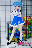 wmdoll 85cm #S003ヘッド アニメドール 清楚で可愛らしいブルーのツインテールBJD風メイクミニドール ソフトビニール製ヘッド+TPE製ボディ セクシーフィギュア リアルドール