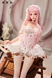 【新品キャンペーン 10%オフ 6月16日-6月30日まで】Minouva Doll 75cmボディ 美由miyoヘッド フルシリコンドール ピンクのロングヘアとレース付きのロリータ風 スタンド付き