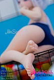 wmdoll 85cm #S003ヘッド アニメドール 清楚で可愛らしいブルーのツインテールBJD風メイクミニドール ソフトビニール製ヘッド+TPE製ボディ セクシーフィギュア リアルドール