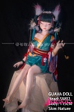 【宣伝画像同じウィッグ+衣装+飾り付き】guavadoll（グアバ）番石榴 115cm AAカップ  SW01ヘッド フルシリコンドール 宝青坊主（ほうせいぼうず）のアニメ風キャラクター人形 伝統的な和服のリアル製ラブドール