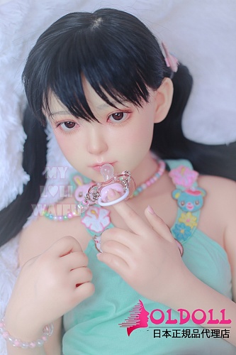 My Loli Waifu 126cm AAカップ Kisaヘッド フルシリコン製ラブドール 可愛い長い黒髪をツインテール貧乳美少女人人形