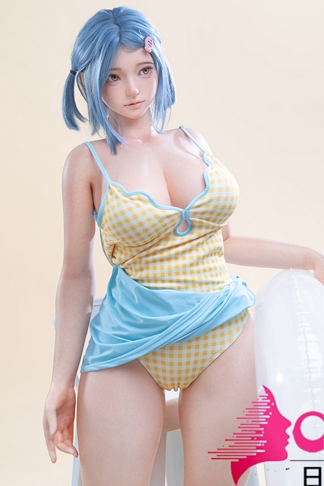 蛍火日記 164cm Gカップ 菜菜子(caicaizi)ヘッド 海辺風黄色水着ワンピース水着ラブドール 高級シリコン巨乳リアルドール