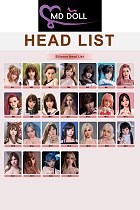 MD DOLL シリコン製等身大ラブドールのヘッド単体 150-170cmのボディに適切 M16ボルト