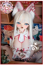 羊角社doll 128cm 巨乳 #狐ヘッド 軟性シリコンヘッド+新素材ALM製ボディ 等身大コスプレアニメドール 2.5次元セクシーキャラクターフィギュア