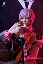 Houyu後遇 伊娃（Eva) 150cm Eカップ シリコン製高級リアルラブドール 大胆で魅惑的セクシーバニーガール姿の人形