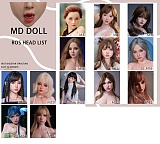 七月キャンペーン 約97000円割引 二つ目ヘッド半額 関節指リアルメイクなど無料 MD DOLL 150cm-168cmのフルシリコン製リアルラブドール