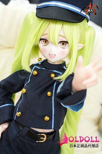 【SSRメイク】MOZU DOLL  1/3ドール 三分 望みちゃん エルフ耳笑顔とアニメ風の表情癒しアニメドール ソフトビニール製頭部 シリコン製ボディ 宣伝画像と同じ制服も付属