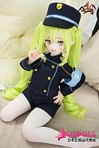 MOZU DOLL 65cm 望みちゃん エルフ耳笑顔とアニメ風の表情癒しアニメドール ソフトビニール製頭部 シリコン製ボディ 宣伝画像と同じ制服も付属