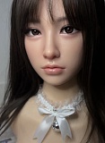 Real girl 147cm Aカップ  L1ヘッド 金色のツインテーヘア紫のワンピース水着元気ロリ系ラブドール
