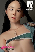 Art-doll 148cm AAカップ 最新作ヘッドM7小井优子 高級シリコンラブドール 軽量化貧乳美少女人形