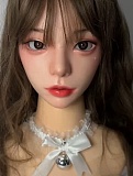 Real girl 147cm Aカップ  L1ヘッド 金色のツインテーヘア紫のワンピース水着元気ロリ系ラブドール
