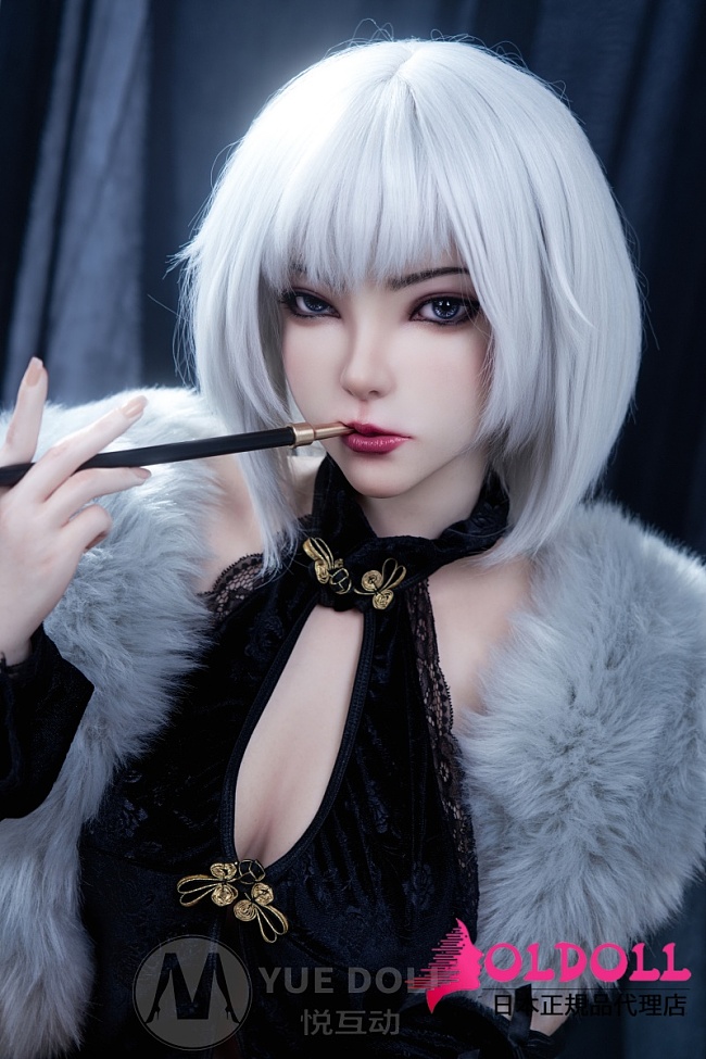 YUEdoll シームレスドール 140cm Eカップ 菲伊（feiyi）白銀髪の中華風リアルドール 高貴で妖艶なダッチワイフ