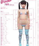 7月夏セールキャンペーン 10%オフ J cute フルシリコンドール ヘッドとボディ自由に組合 133cm/137cm/149cm ロリ系貧乳等身大リアルラブドール