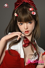 Doll Senior 163cm Fカップ #26 萌音Mengyin ROS口開閉機能選択可能 フルシリコンドール 優雅でファッショナブルな赤いワンピース美人リアルドール