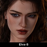 TOP-CYDOLL 176cm Eカップ Elodie ROSヘッド 高級シリコンドール 紫色の羽飾り衣装セクシーリアルドール