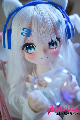 MW Girl(魔物姫) アニメドール 85cm 天使萌えヘッド ソフトビニール製頭部 シリコン製ボディ 可愛らしい猫耳タイプミニドール 等身大フィギュアキャラクター人形 宣伝画像と同じ制服も付属