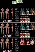 【カスタマイズ専用ページ】BC DOLL ヘッドとボディ自由に組合 シリコン製ミニドール