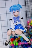 wmdoll 85cm #S003ヘッド アニメドール 清楚で可愛らしいブルーのツインテールBJD風メイクミニドール ソフトビニール製ヘッド+TPE製ボディ セクシーフィギュア リアルドール