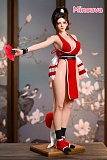【新品キャンペーン 10%オフ8月30日まで】Minouva Doll 75cmボディ 炎舞ヘッド 和風のセクシーなコスチュームの戦闘系キャラクター風コスプレミニドール フルシリコン製アニメ系らぶどーる