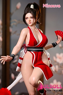 【新品キャンペーン 10%オフ8月30日まで】Minouva Doll 75cmボディ 炎舞ヘッド 和風のセクシーなコスチュームの戦闘系キャラクター風コスプレミニドール フルシリコン製アニメ系らぶどーる