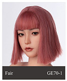 WAXDOLL  シリコン頭＋TPEボディ 165cm Gカップ GE86-1ヘッド  睫毛と眉毛植毛加工あり 等身大リアルラブドール