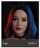 WAXDOLL  シリコン頭＋TPEボディ 165cm Gカップ GE86-1ヘッド  睫毛と眉毛植毛加工あり 等身大リアルラブドール