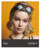 WAXDOLL  シリコン頭＋TPEボディ 165cm Gカップ GE86-1ヘッド  睫毛と眉毛植毛加工あり 等身大リアルラブドール