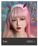 WAXDOLL  シリコン頭＋TPEボディ 165cm Gカップ GE86-1ヘッド  睫毛と眉毛植毛加工あり 等身大リアルラブドール