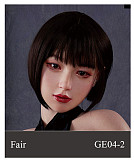 WAXDOLL  シリコン頭＋TPEボディ 165cm Gカップ GE86-1ヘッド  睫毛と眉毛植毛加工あり 等身大リアルラブドール