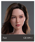 WAXDOLL  シリコン頭＋TPEボディ 165cm Gカップ GE86-1ヘッド  睫毛と眉毛植毛加工あり 等身大リアルラブドール