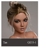 WAXDOLL  シリコン頭＋TPEボディ 165cm Gカップ GE86-1ヘッド  睫毛と眉毛植毛加工あり 等身大リアルラブドール