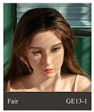 WAXDOLL  シリコン頭＋TPEボディ 165cm Gカップ GE86-1ヘッド  睫毛と眉毛植毛加工あり 等身大リアルラブドール