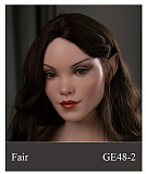 WAXDOLL  シリコン頭＋TPEボディ 165cm Gカップ GE86-1ヘッド  睫毛と眉毛植毛加工あり 等身大リアルラブドール