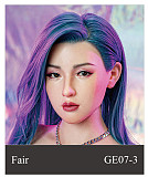 WAXDOLL  シリコン頭＋TPEボディ 165cm Gカップ GE86-1ヘッド  睫毛と眉毛植毛加工あり 等身大リアルラブドール