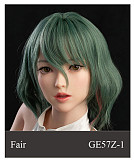 WAXDOLL  シリコン頭＋TPEボディ 165cm Gカップ GE86-1ヘッド  睫毛と眉毛植毛加工あり 等身大リアルラブドール