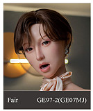 WAXDOLL  シリコン頭＋TPEボディ 165cm Gカップ GE86-1ヘッド  睫毛と眉毛植毛加工あり 等身大リアルラブドール