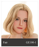 WAXDOLL  シリコン頭＋TPEボディ 165cm Gカップ GE86-1ヘッド  睫毛と眉毛植毛加工あり 等身大リアルラブドール