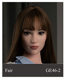 WAXDOLL  シリコン頭＋TPEボディ 165cm Gカップ GE86-1ヘッド  睫毛と眉毛植毛加工あり 等身大リアルラブドール