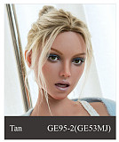 WAXDOLL  シリコン頭＋TPEボディ 165cm Gカップ GE86-1ヘッド  睫毛と眉毛植毛加工あり 等身大リアルラブドール