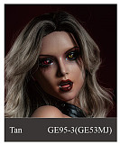 WAXDOLL  シリコン頭＋TPEボディ 165cm Gカップ GE86-1ヘッド  睫毛と眉毛植毛加工あり 等身大リアルラブドール