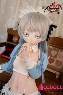 MOZU DOLL 【SSR級】130cm 蓝莓（Blueberry）ちゃん ソフトビニールヘッド TPE/MTPE/シリコンボディ選択可能 ロリ系アニメセクシーラブドール 宣伝画像と同じ制服も付属
