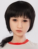 Sanhui doll 最新Real skinシリーズ 158cm Eカップ #41ヘッド シリコン製超リアルドール ブラックレースランジェリー仕様