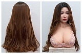 TYPEグラビア 超擬真の肌テクスチャ TOPSINO 162cm Gカップ+T1D米悠ヘッド 宣材写真アートワークメイク フルシリコン製 唐風ラブドール 古典美人