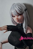 ElsaBabe アニメドール 148cm ヘッドAHR020 玄羽时子Genba Tokiko スリムボディ銀髪ロングアニメ系魅力の美少女ラブドール