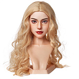 Real lady 150cm Eカップ ROSMAX R8ヘッド 宣伝写真Dark Tanned 高品質シリコン製 欧米風等身大ラブドール 魅惑のグリーンアイ