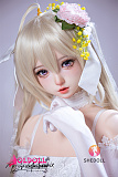 純白ウェディングドレス風　シリコンドール
